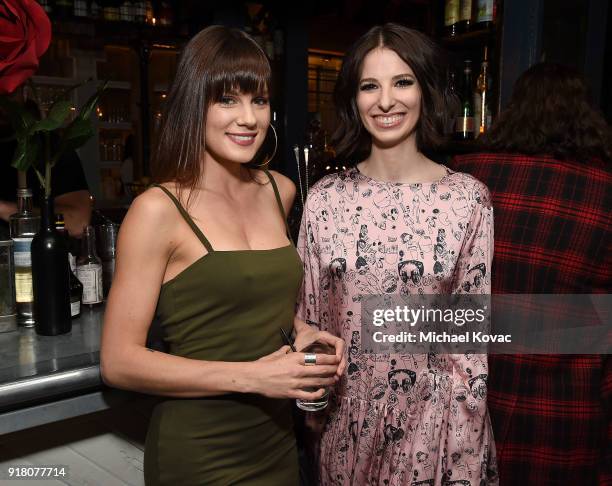 Chelsea Hobbs and Genevieve Buechner attend The Cast and Executive Producers from Lifetime's shows' "Mary Kills People" and "UnREAL" Celebrate the...