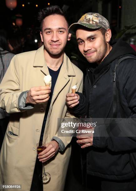 Joshua Glass and Ron Hartleben attend the Monse launch party during New York Fashion Week on February 13, 2018 in New York City.