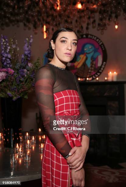 Actor Mia Moretti attends the Monse launch party during New York Fashion Week on February 13, 2018 in New York City.