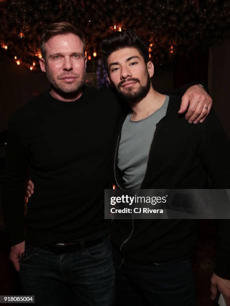 Paul Margolin and Sergio Zapata attends the Monse launch party during New York Fashion Week on February 13, 2018 in New York City.