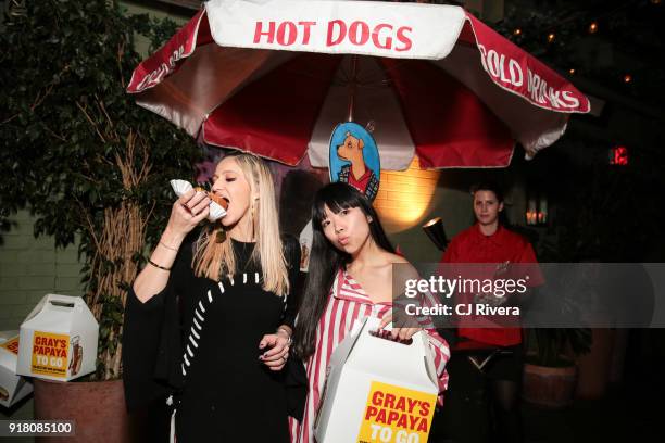 Sophia Macks and Susie Lau attend the Monse launch party during New York Fashion Week on February 13, 2018 in New York City.