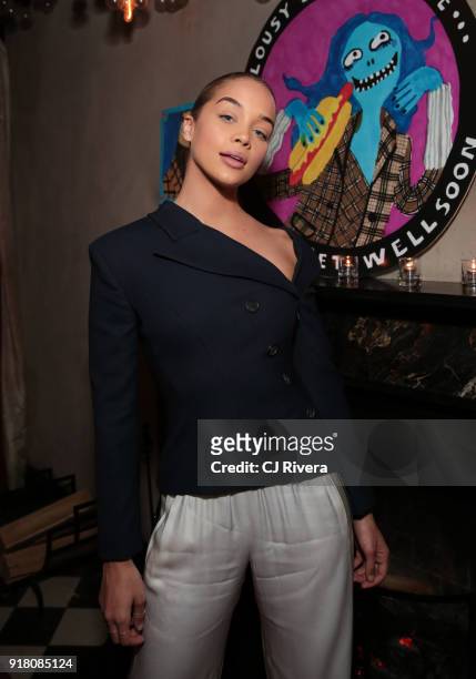 Jasmine Sanders attends the Monse launch party during New York Fashion Week on February 13, 2018 in New York City.