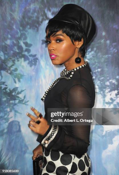 Singer/actress Janelle Monae arrives for the Premiere Of Paramount Pictures' "Annihilation" held at Regency Village Theatre on February 13, 2018 in...