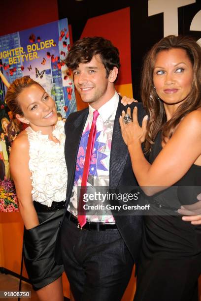 Actors Becki Newton Michael Urie, and Vanesa Williams attend Timestalks: An Evening With Ugly Betty at TheTimesCenter on October 12, 2009 in New York...