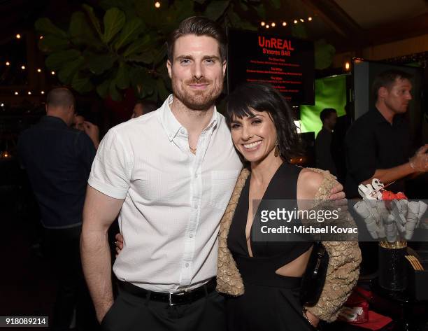 Marcus Rosner and Constance Zimmer attend The Cast and Executive Producers from Lifetime's shows' "Mary Kills People" and "UnREAL" Celebrate the...