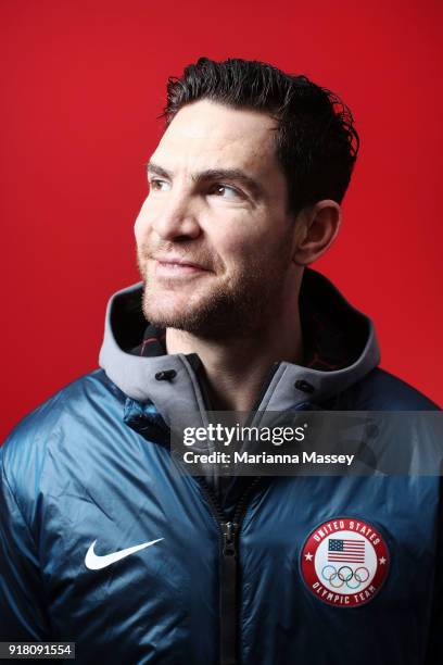 United States Men's Ice Hockey team member Jim Slater poses for a portrait on the Today Show Set on February 13, 2018 in Gangneung, South Korea.