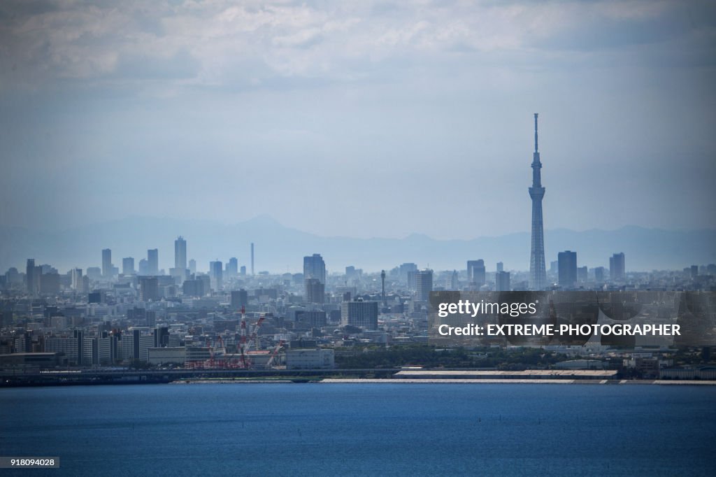 Urban skyline of Chiba