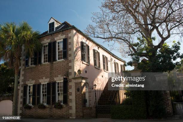 historic house in charleston - antebellum stock pictures, royalty-free photos & images