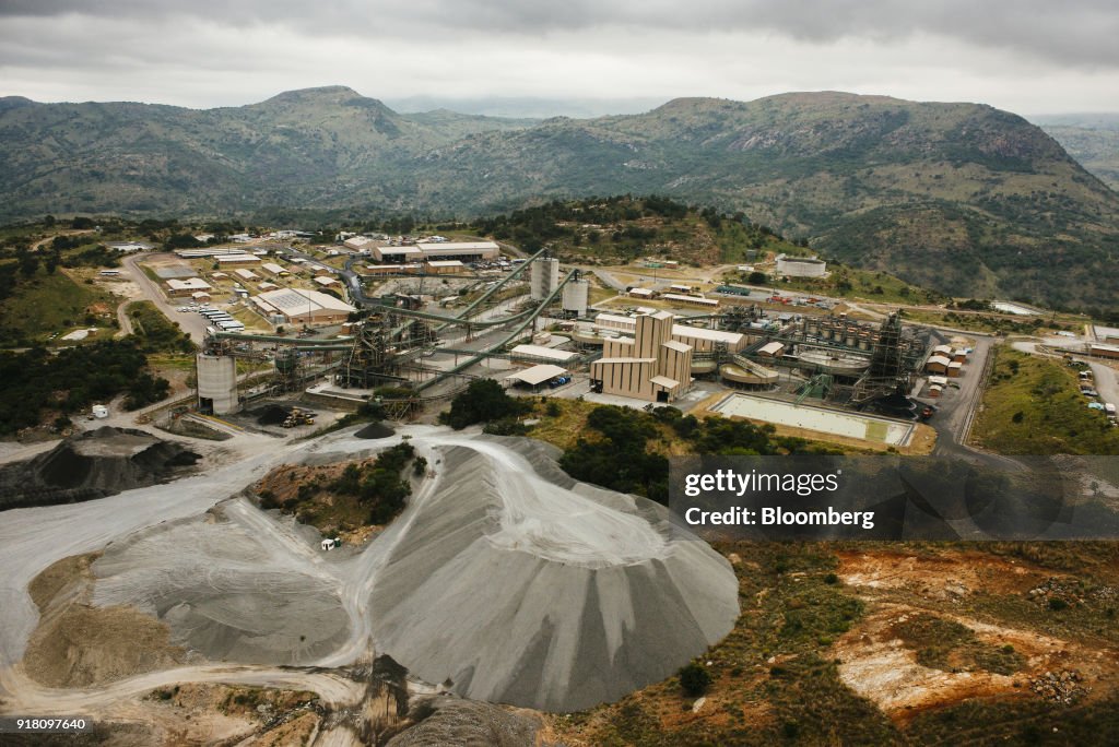 Precious Metals Excavation And Mining Operations At Northam Platinum Ltd Booysendal Mine