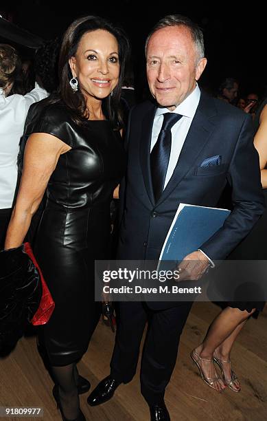 Laurence Graff and wife Anne-Marie attend the Graff charity auction and reception in aid of F.A.C.E.T. , at Christie's on October 12, 2009 in London,...