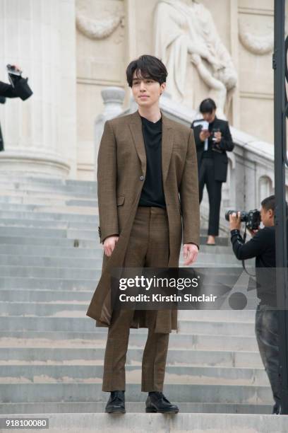 South Korean actor and model Lee Dong Wook day 6 of Paris Womens Fashion Week Spring/Summer 2018, on October 1, 2017 in London, England.