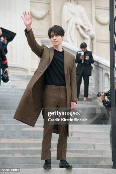 South Korean actor and model Lee Dong Wook day 6 of Paris Womens Fashion Week Spring/Summer 2018, on October 1, 2017 in London, England.
