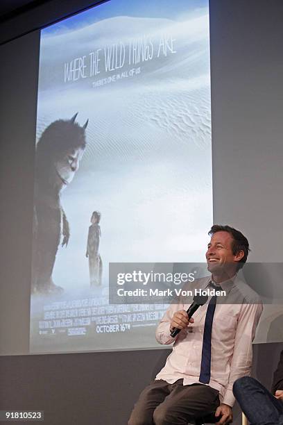 Director Spike Jonze attends the Meet the Filmmaker series at the Apple Store Soho on October 12, 2009 in New York City.