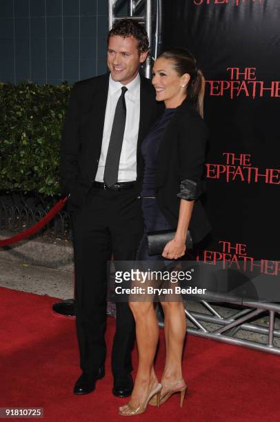 Actress Paige Turco and Jason O'Mara attend the premiere of "The Stepfather" at the SVA Theater on October 12, 2009 in New York City.