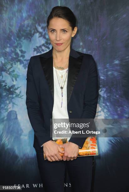 Actress Tuva Novotny arrives for the Premiere Of Paramount Pictures' "Annihilation" held at Regency Village Theatre on February 13, 2018 in Westwood,...