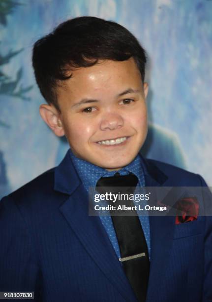 Actor Sam Humphrey arrives for the Premiere Of Paramount Pictures' "Annihilation" held at Regency Village Theatre on February 13, 2018 in Westwood,...