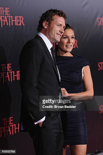 Actress Paige Turco and Jason O'Mara attend the premiere of "The Stepfather" at the SVA Theater on October 12, 2009 in New York City.