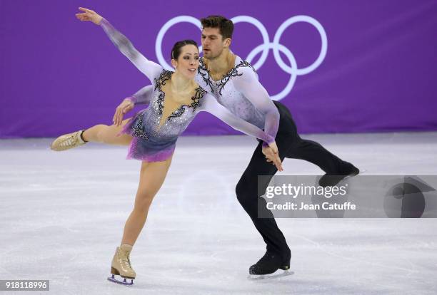 Nicole Della Monica and Matteo Guarise of Italy during the Figure Skating Pairs Skating Short Program on day five of the PyeongChang 2018 Winter...