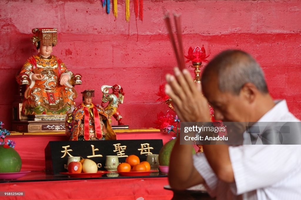 Chinese people celebrate the Year of the Dog in Indonesia