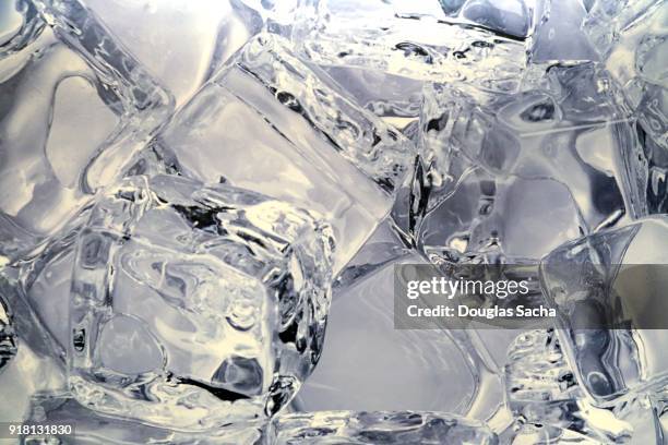 full frame of refreshing water in cold ice - flask stock pictures, royalty-free photos & images