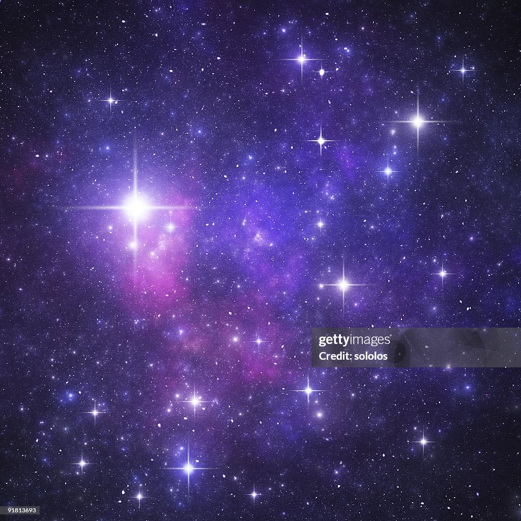 Blue starry heaven