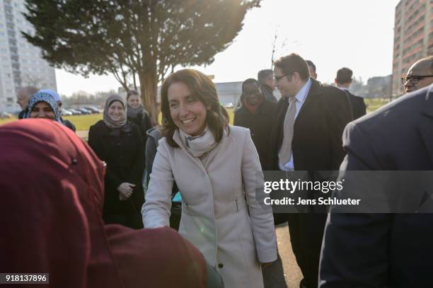 Aydan Ozoguz , German Federal Commissioner for Immigration, Refugees and Integration meets muslim women from Syria as she visits the Muslim cultural...