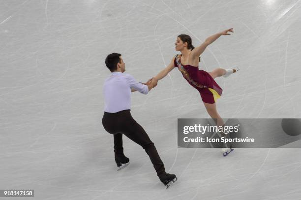 South Korea Miriam Ziegler and Severin Kiefer perform during the Pairs Short Program during the 2018 Winter Olympic Games at Gangneung Ice Arena on...