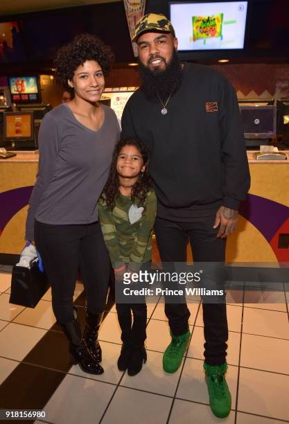 Rapper Stalley attends "Black Panther" Advance Screening at Regal Hollywood on February 13, 2018 in Chamblee, Georgia.
