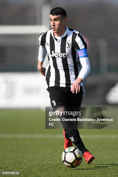 Simone Muratore during the Serie A Primavera match between Juventus U19 and ChievoVerona U19 on February 10, 2018 in Vinovo, Italy.
