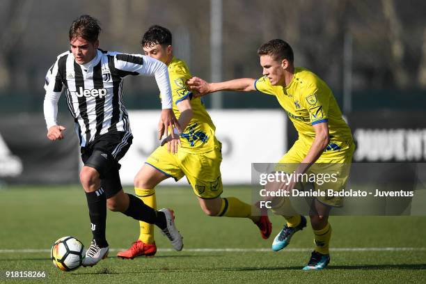 Alessandro Tripaldelli during the Serie A Primavera match between Juventus U19 and ChievoVerona U19 on February 10, 2018 in Vinovo, Italy.