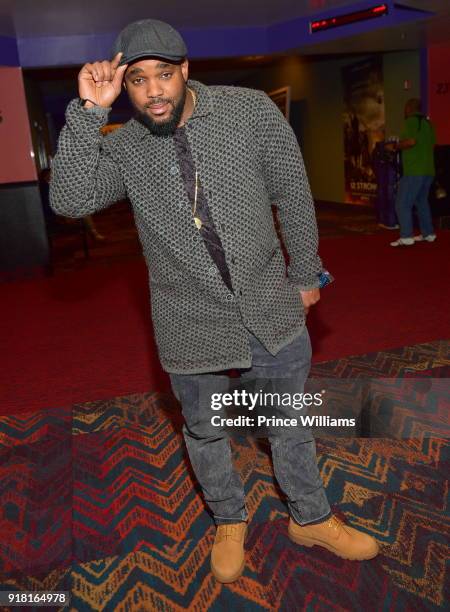 Headkrack attends "Black Panther" Advance Screeing at Regal Hollywood on February 13, 2018 in Chamblee, Georgia.