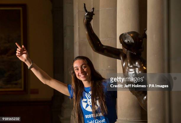 Team Scotland's Swimmer, Camilla Hattersley during a photocall at Kelvingrove Art Gallery.