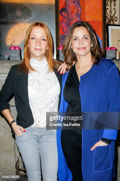 German actress Annika Ernst and German actress Annika Ernst attend the Blaue Blume Awards 2018 at Grosz on February 14, 2018 in Berlin, Germany.