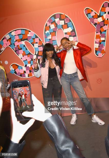 Former Editor-in-chief at Teen Vogue and award winning journalist Elaine Welteroth attends PUMA Galentine's Day Event with Yara Shahidi and Elaine...