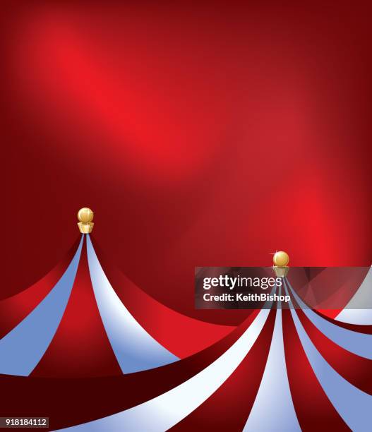 ilustraciones, imágenes clip art, dibujos animados e iconos de stock de circo carpa fondo - carpa - circo