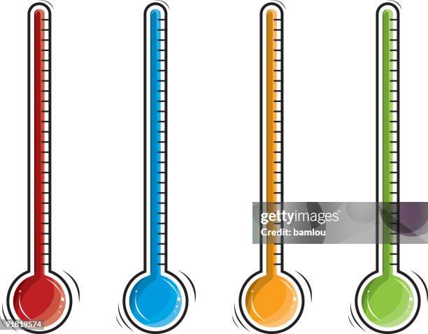 ilustrações, clipart, desenhos animados e ícones de termômetros - termometro mercurio
