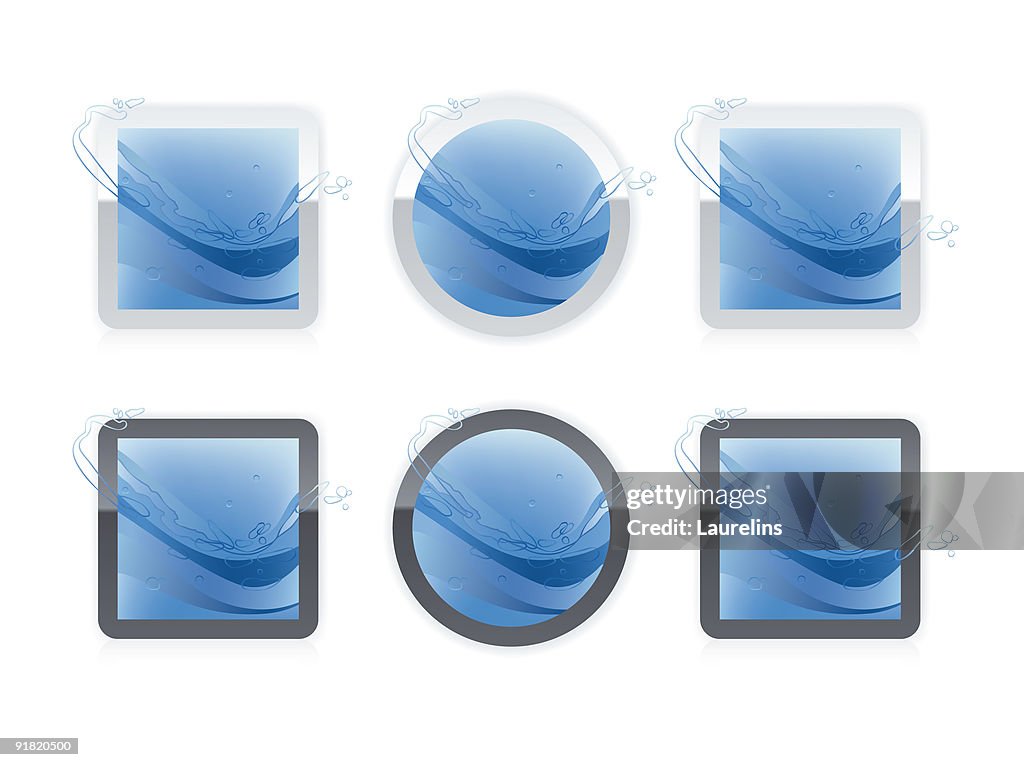 Water Buttons Light High-Res Vector Graphic - Getty Images