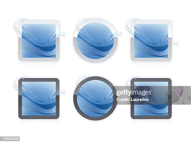 water buttons | light - cold keyboard stock illustrations