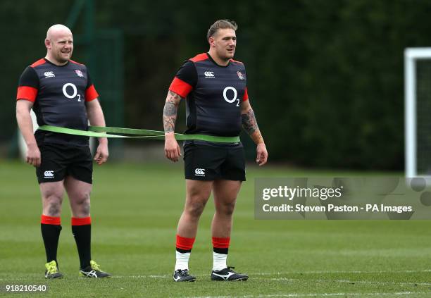 England's Harry Williams during the training session at Latymer Upper School, London.