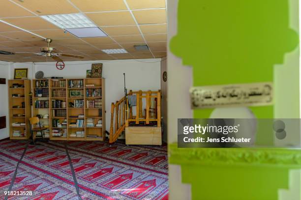 Prayer room of the Muslim cultural center and mosque as Aydan Ozoguz , German Federal Commissioner for Immigration, Refugees and Integration is empty...