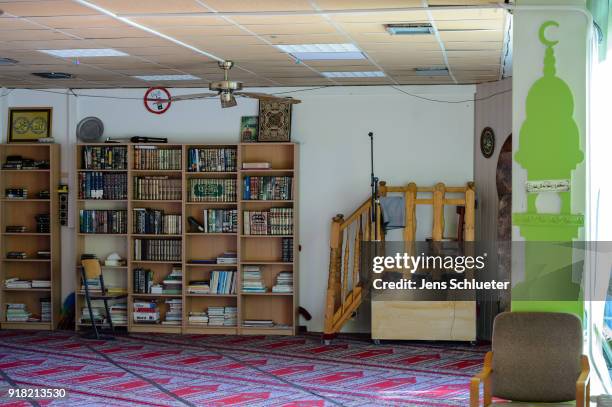 Prayer room of the Muslim cultural center and mosque as Aydan Ozoguz , German Federal Commissioner for Immigration, Refugees and Integration is empty...