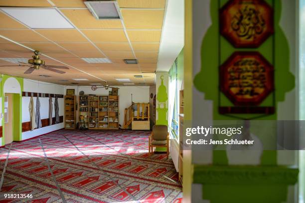 Prayer room of the Muslim cultural center and mosque as Aydan Ozoguz , German Federal Commissioner for Immigration, Refugees and Integration is empty...