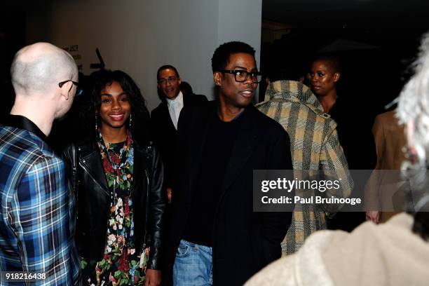 Chris Rock attends The Cinema Society with Ravage Wines & Synchrony host a screening of Marvel Studios' "Black Panther" at The Museum of Modern Art...
