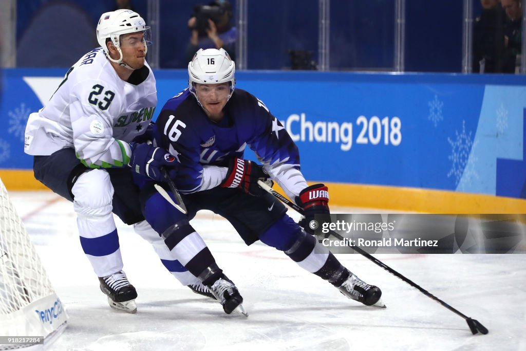 Ice Hockey - Winter Olympics Day 5 - United States v Slovenia