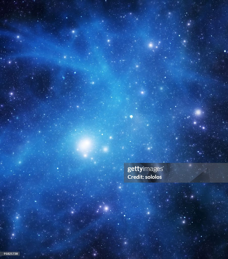 Blaue starfield