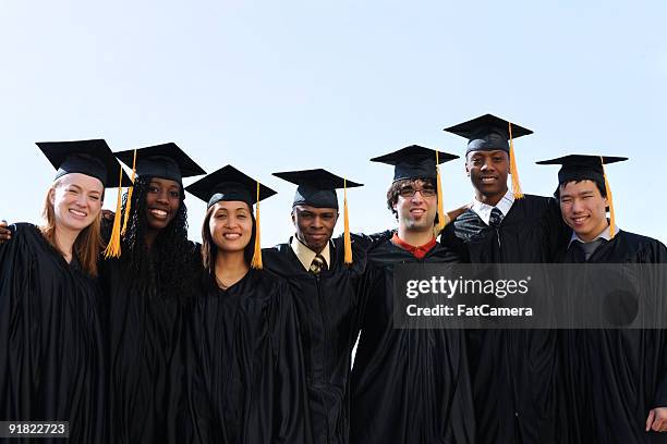 university graduates - diverse graduation stock pictures, royalty-free photos & images