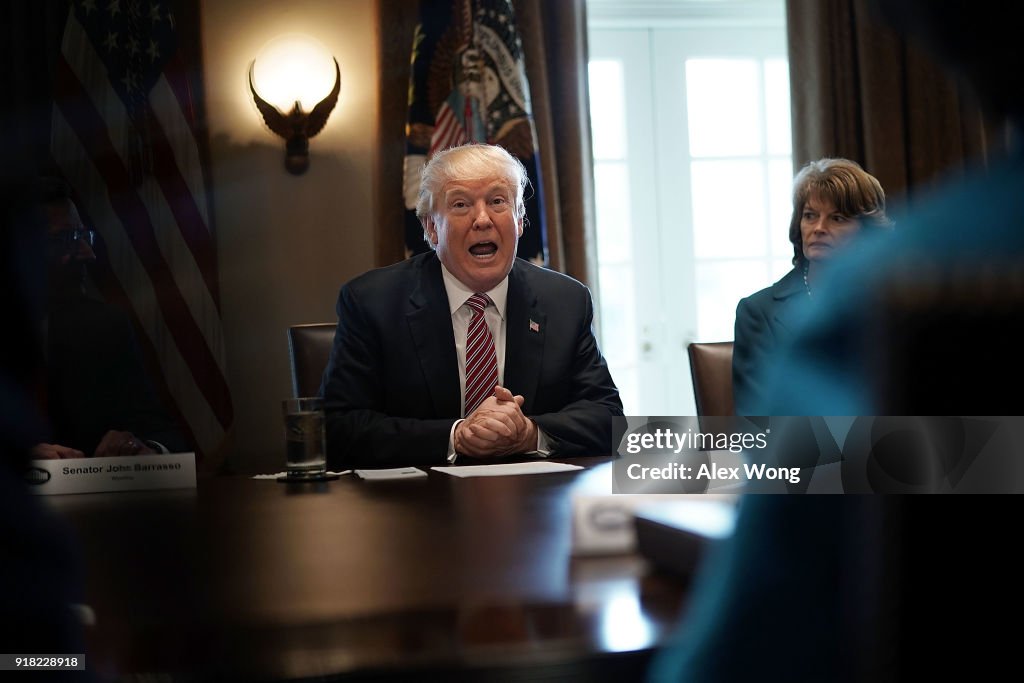 President Trump Meets With Congressional Lawmakers To Discuss His Infrastructure Plan