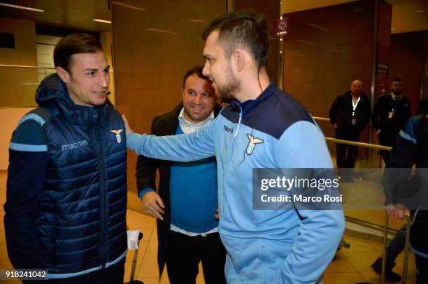 Stefan Radu of SS Lazio as SS Lazio travel to Bucharest on February 14, 2018 in Rome, Italy.