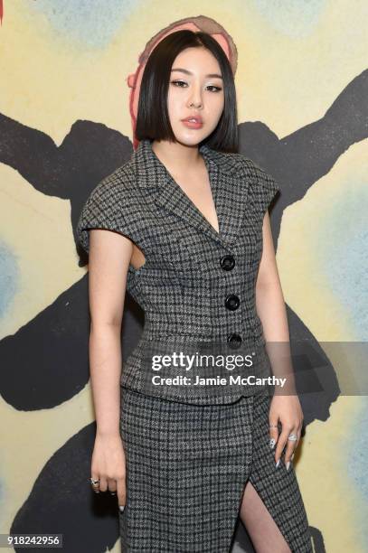 Natasha Lau attends the Michael Kors Collection Fall 2018 Runway Show at Vivian Beaumont Theatre at Lincoln Center on February 14, 2018 in New York...
