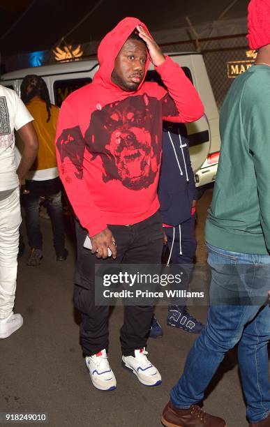 Pierre "Pee" Thomas attends Trap Du Soleil Celebrating YFN Lucci on February 13, 2018 in Atlanta, Georgia.